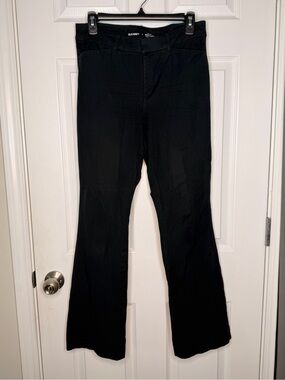 Old Navy Pixie Flare Pants Black High Rise Secret-Smooth Pockets Women's